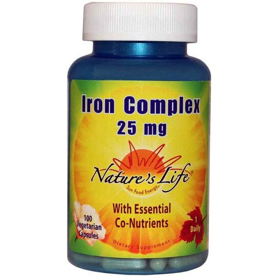 Iron Complex 25 Mg, Natures Life